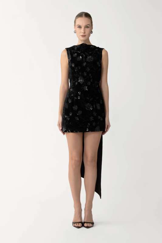 Winter Velvet Mini Dress